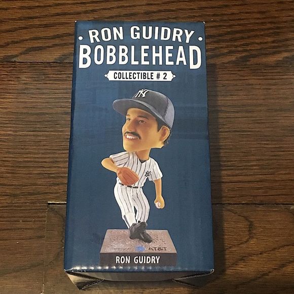 H NEW YORK YANKEES RON GUIDRY BOBBLEHEAD SGA NIB - Picture 2 of 8